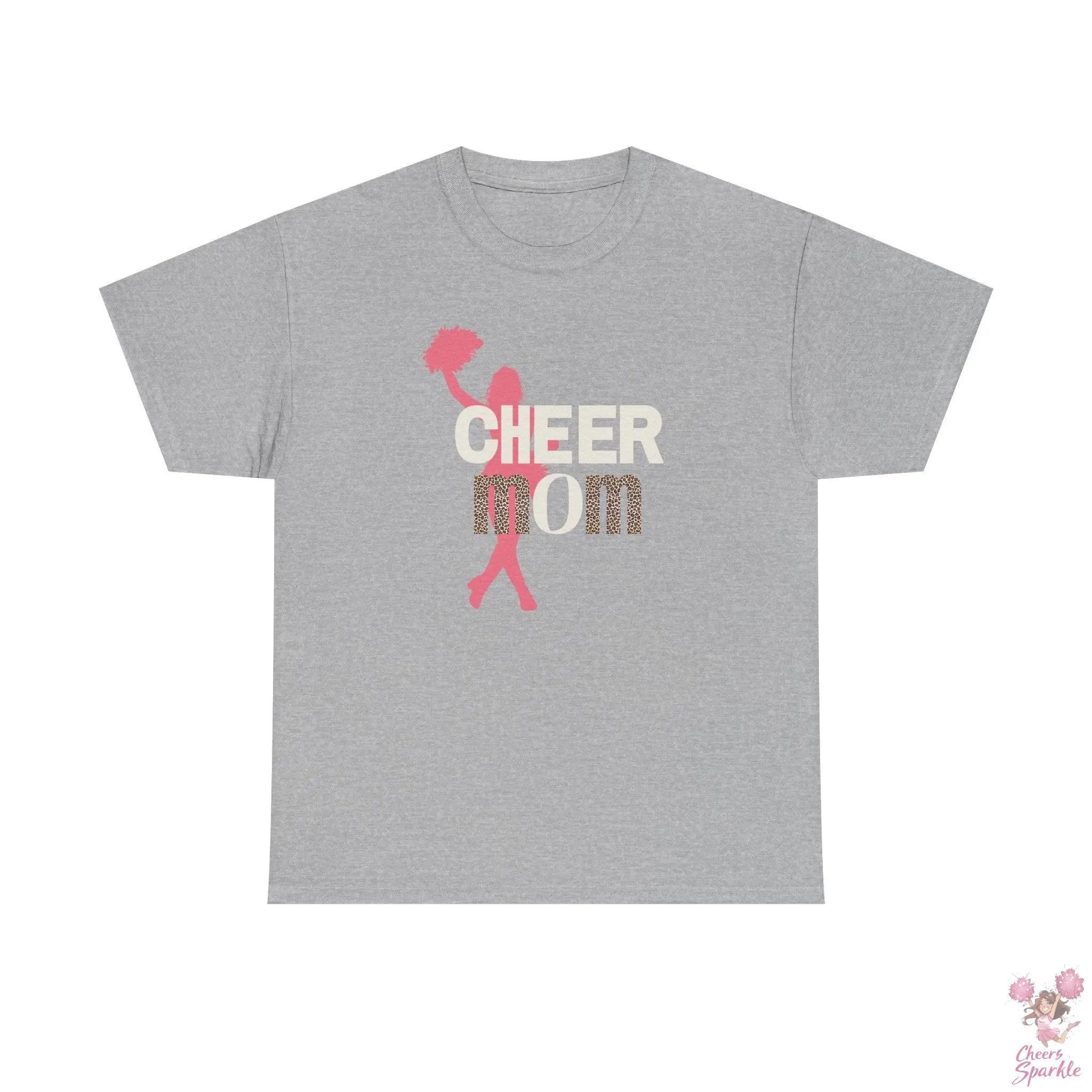 Rundhals Cheer Mom T-Shirt Printify