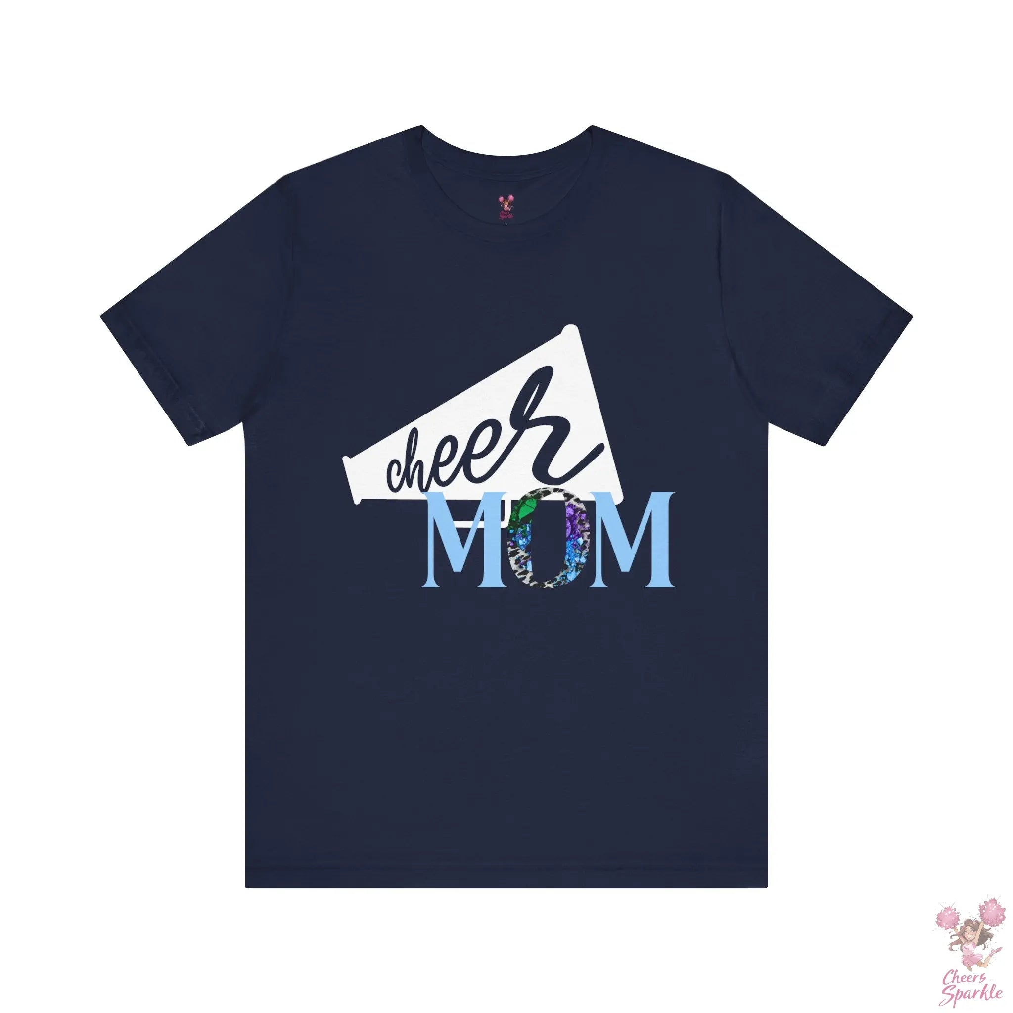 Cheer Mom T-Shirt V-Neck Cheers and Sparkle