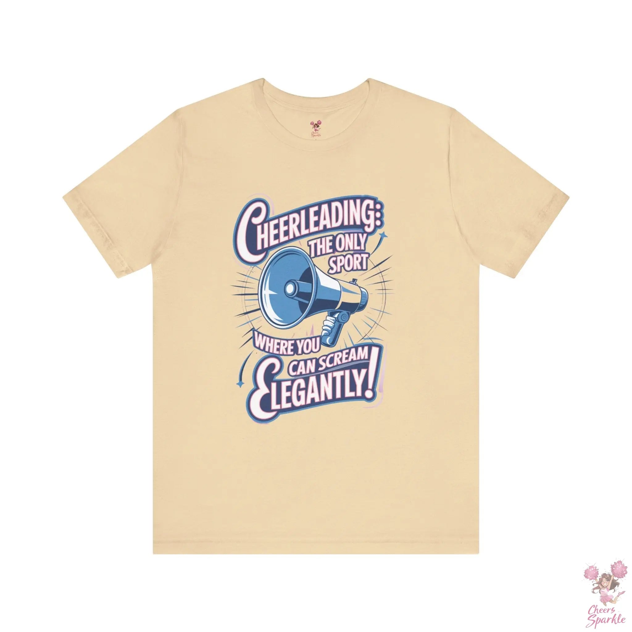 Cheerleading T-Shirt „Cheerleading: The Only Sport Where You Can Scream Elegantly!“ Cheers and Sparkle