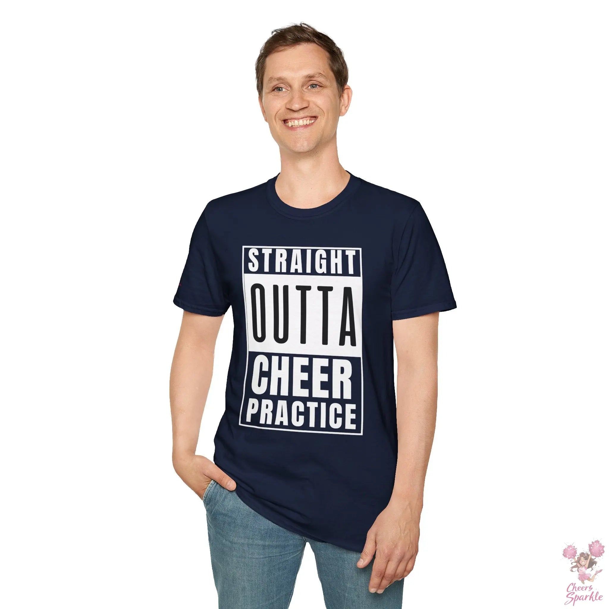 T-Shirt - "Straight Outta Cheer Practice" Cheers and Sparkle