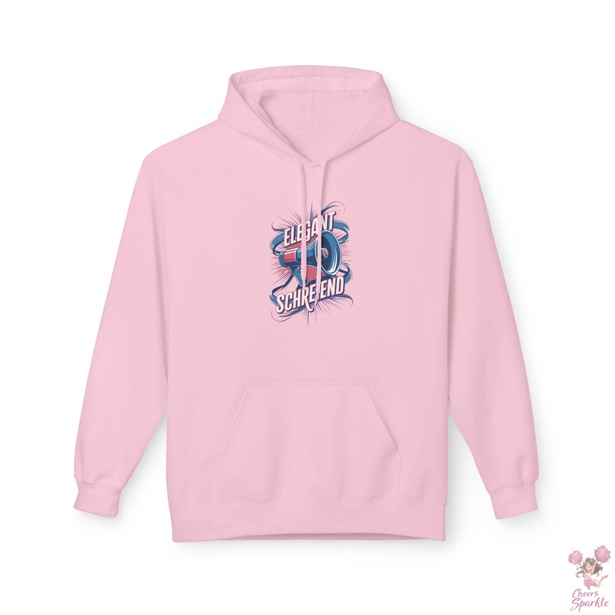 Hoodie „Schreiend & Elegant mit Megaphone“ Cheers and Sparkle
