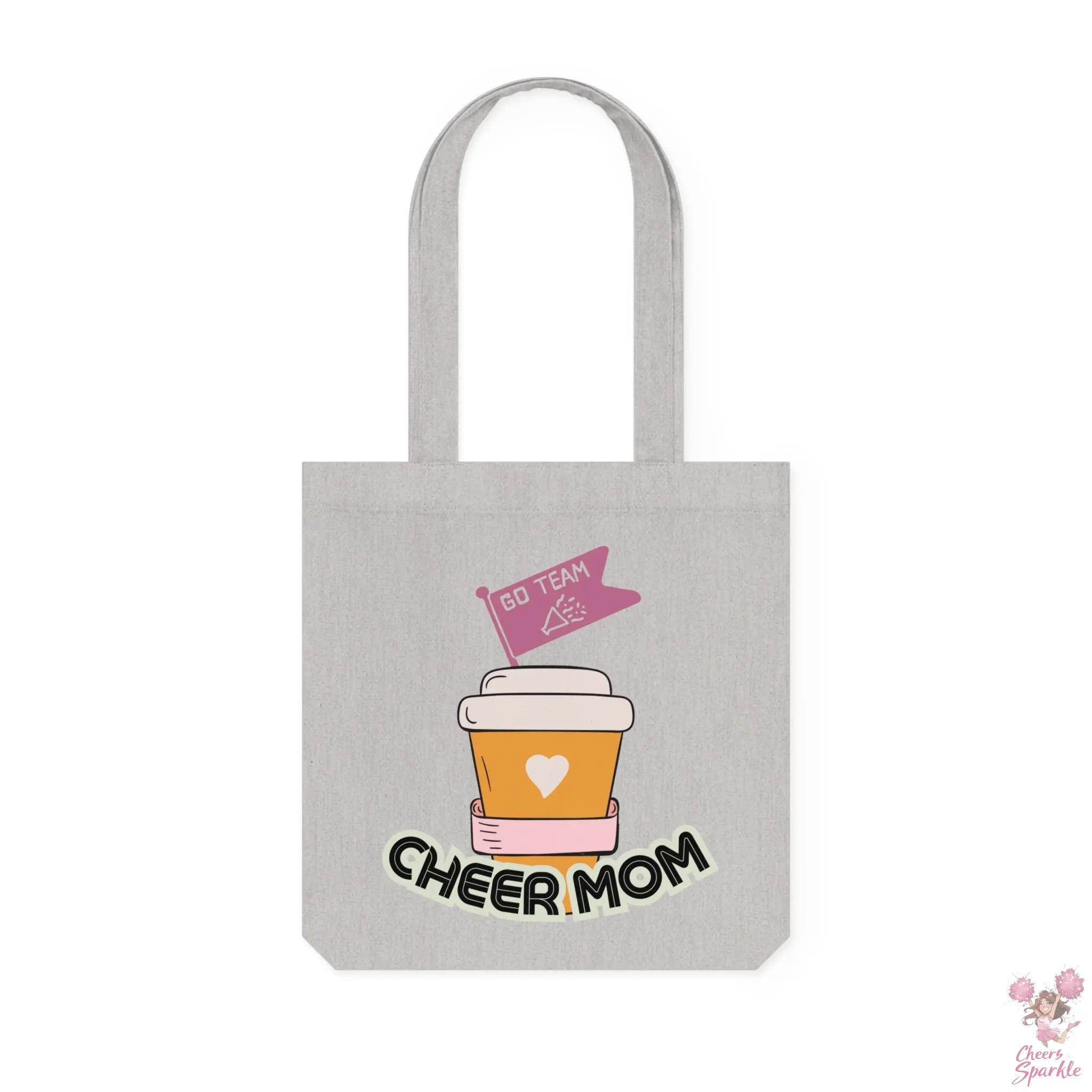 Leinen Einkaufstasche "Cheer Mom" Cheers and Sparkle