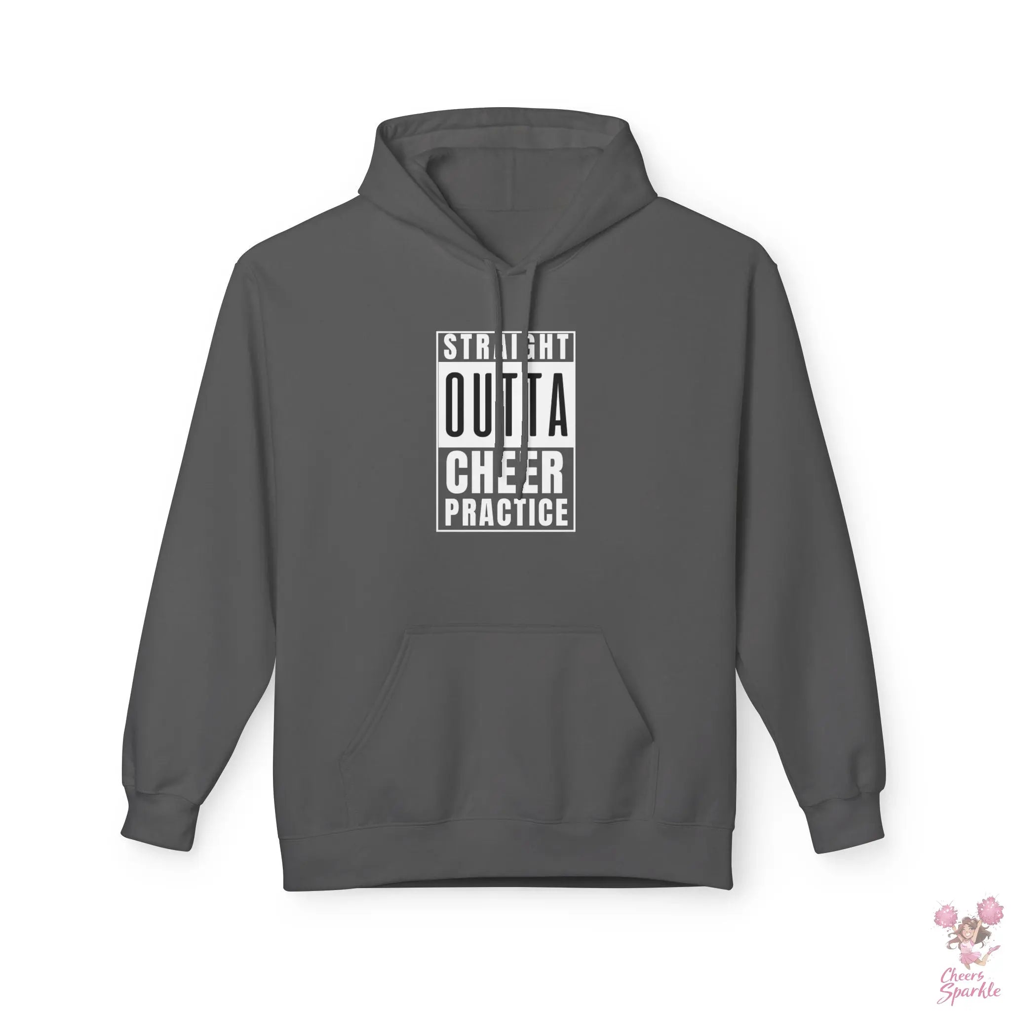 Hoodie „Straight Outta Cheer Practice“ Printify