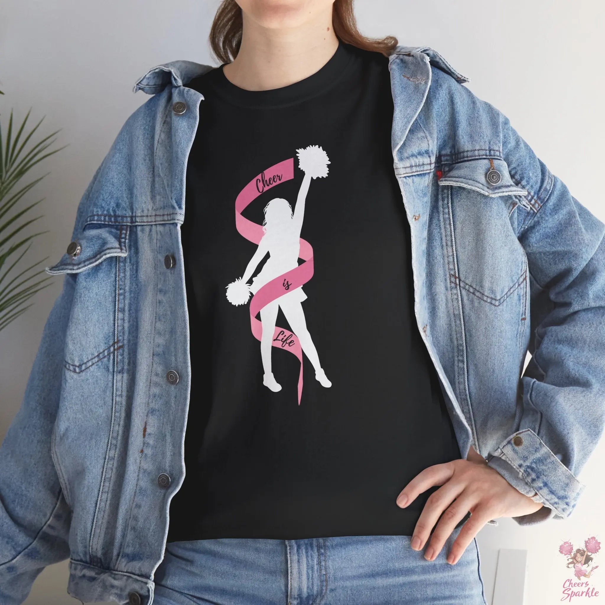 Heavy Cotton T-Shirt „Cheer is Life“ Printify