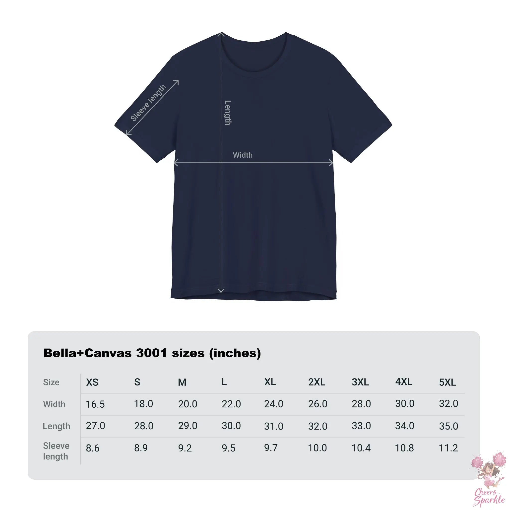 Cheerleader T-Shirt mit Schleifen-Design Cheers and Sparkle